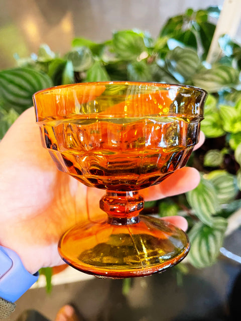Vintage Whitehall Amber Glass