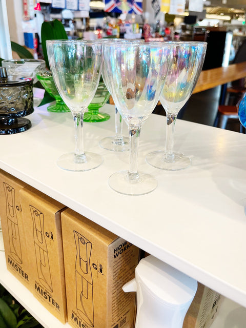 Vintage Iridescent Tiffin Glasses
