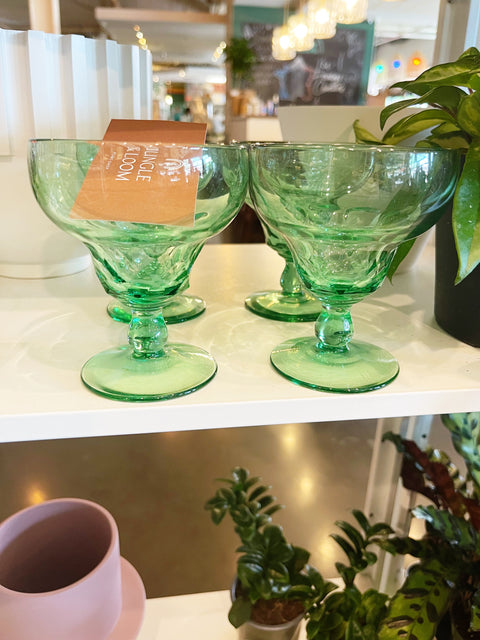 Vintage Viking Mint Champagne Glasses