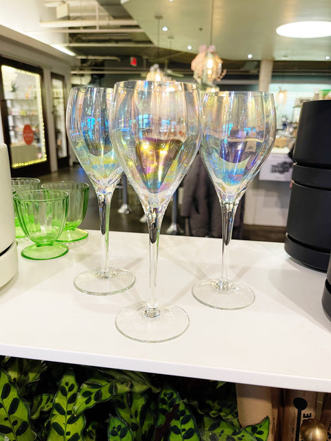 Vintage Iridescent Tiffin Glasses