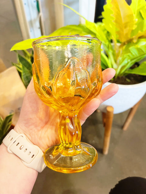 Vintage Tiffin Yellow Franciscan Cabaret Glasses