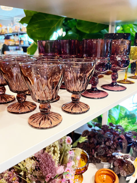 Vintage Hazel Atlas Moroccan Amethyst Glasses