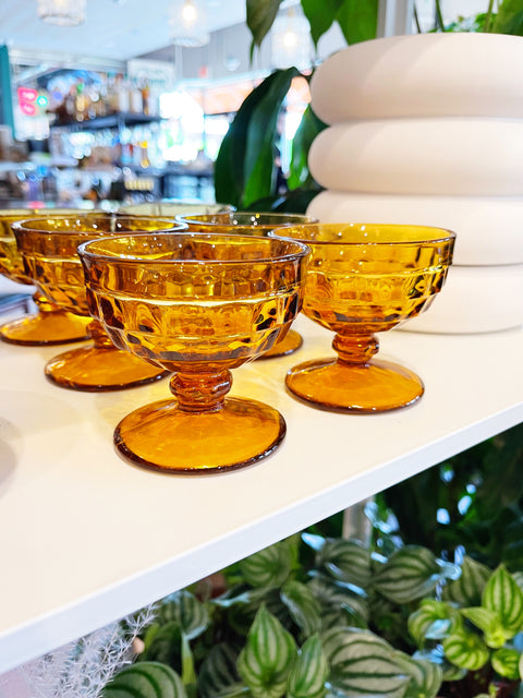Vintage Whitehall Amber Glass