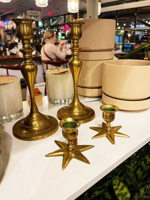 Vintage Brass Candlesticks