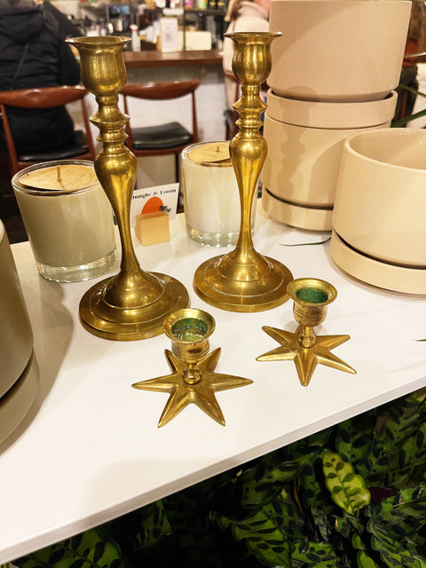 Vintage Brass Candlesticks