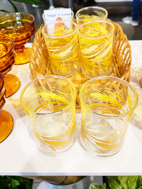 Vintage Libbey Wheat Juice Set