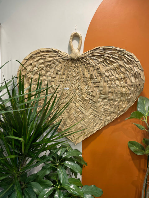 Vintage XL Raffia Fan