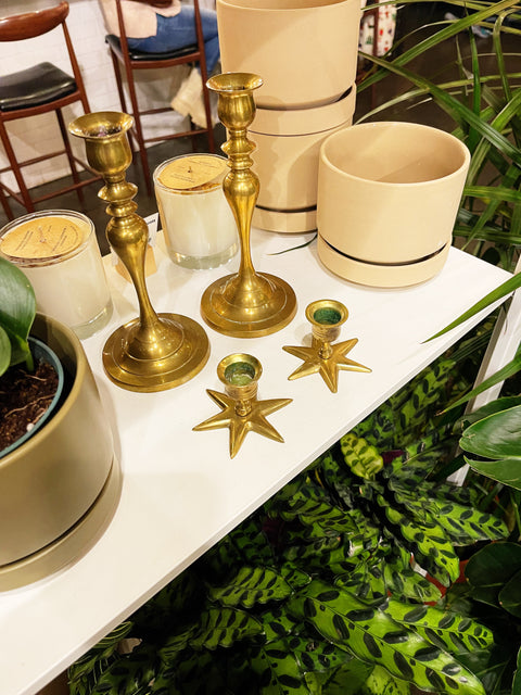 Vintage Brass Candlesticks