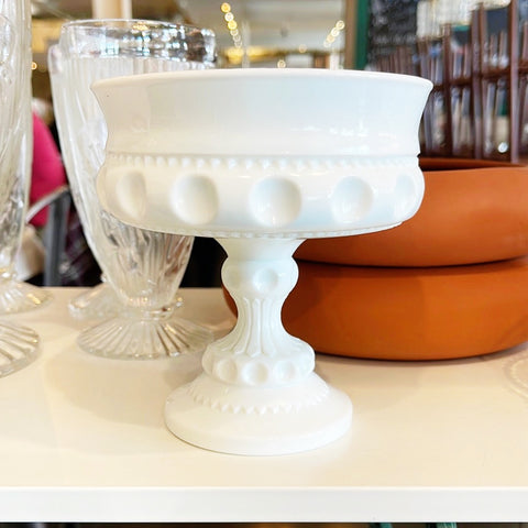 Vintage King Crown Pedestal Dish