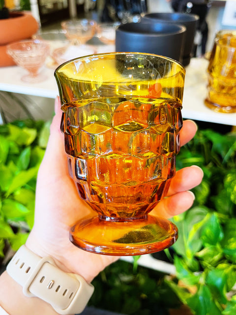 Vintage Whitehall Amber Glass