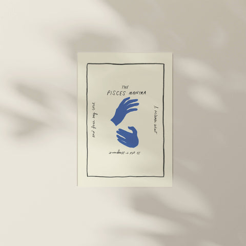 Hand-Drawn Zodiac Mantra Prints