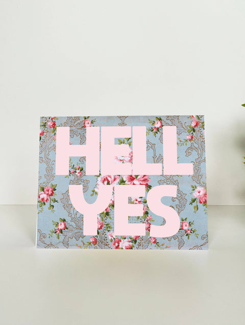 Hell Yes Funny Card