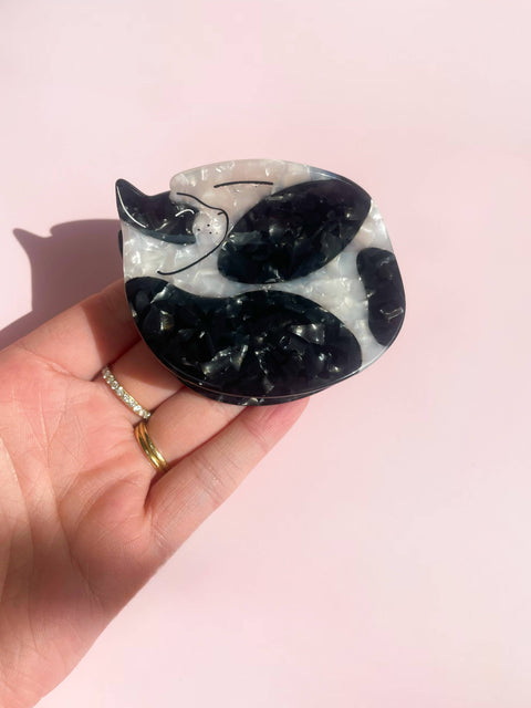 Sleeping Cat Hair Clip