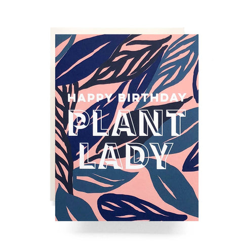 Plant Lady Birthday Greeting Card