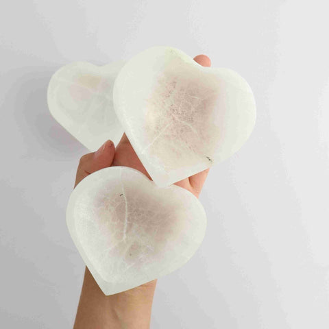 Selenite Heart Bowl