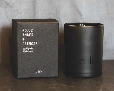 Shades Collection: Amber + Oakmoss Candle