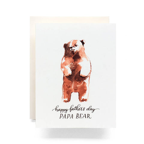Papa Bear Fathers Day Card