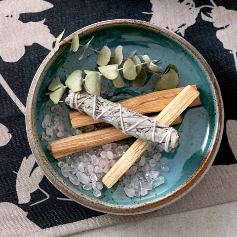 Palo Santo & White Sage Smudging Jar Set