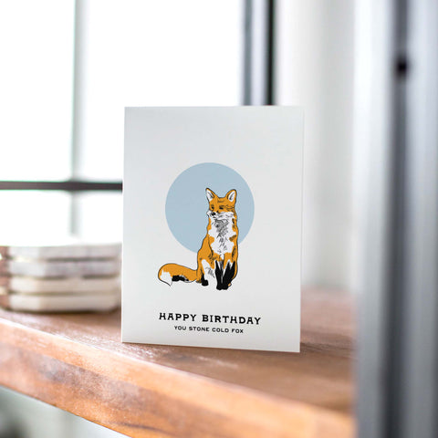 Fox Birthday Card