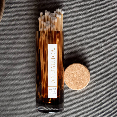 Tortoise Jar with Cork Lid & Matches