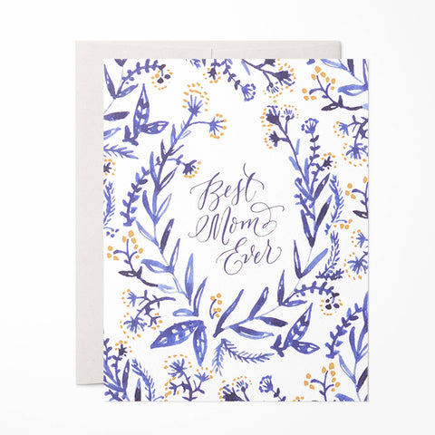 Cobalt & Canary Mothers Day Card