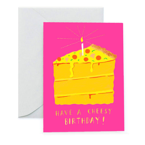 Pizza Cake Birthday Card