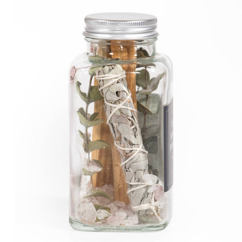 Palo Santo & White Sage Smudging Jar Set