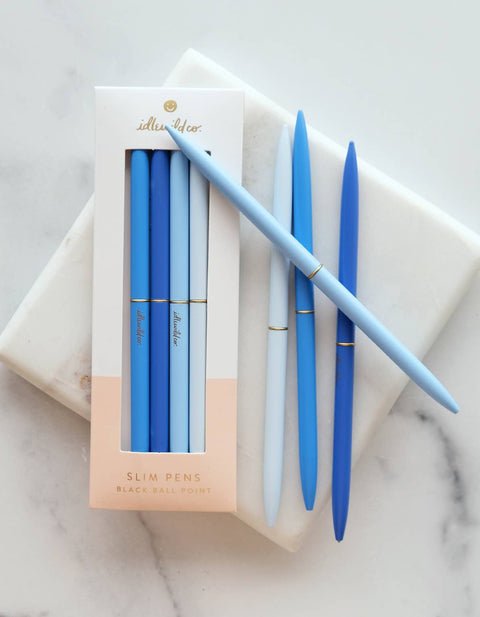 Slim Pen Baby Blues, Set of Four