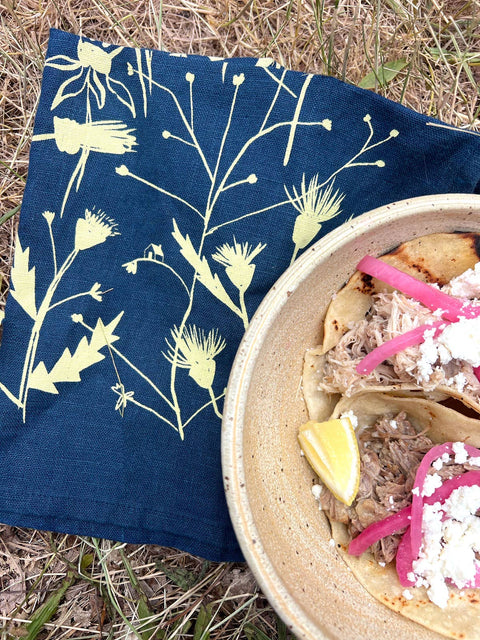Wild Weeds Tea Towel