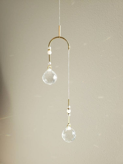 Double Sun Catcher | Summer Linen and Brass