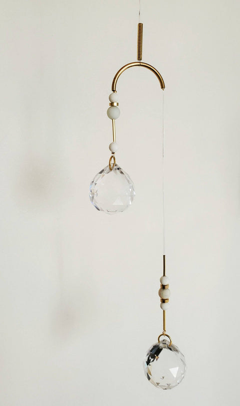 Double Sun Catcher | Summer Linen and Brass