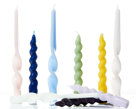 Spiral Taper Candles - 3 Pack