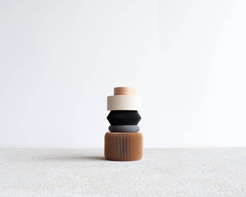 Nu Black Blue Modular Vase