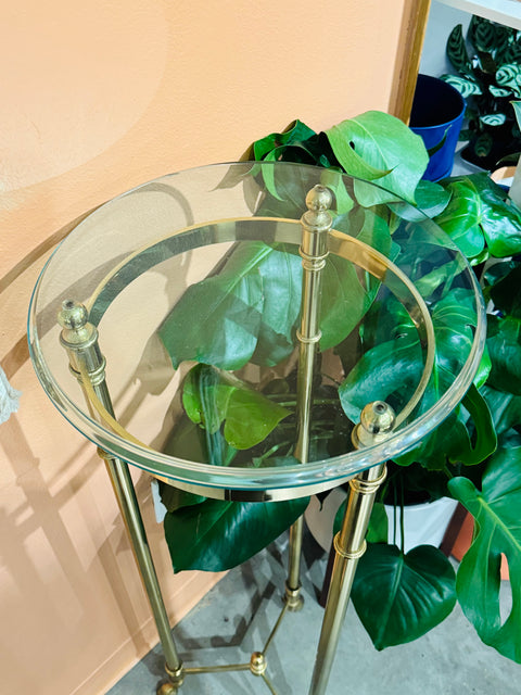 Hollywood Regency Brass + Glass Furniture