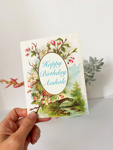 Happy Birthday Asshole Card