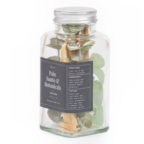 Palo Santo & Eucalyptus Smudging Jar Set