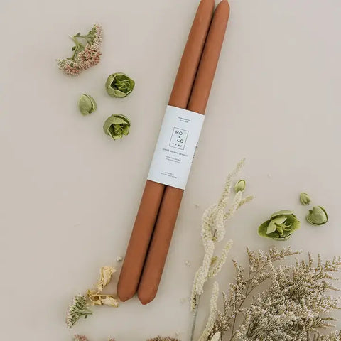 100% Beeswax Taper Candles