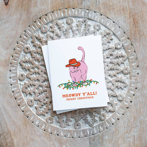 Meowdy Christmas Card