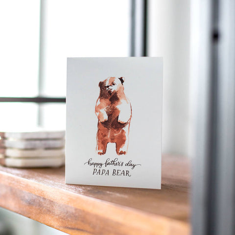 Papa Bear Fathers Day Card