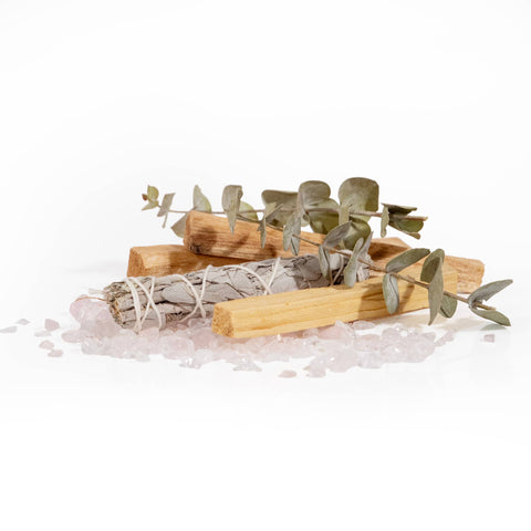 Palo Santo & White Sage Smudging Jar Set