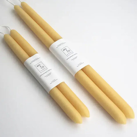 100% Beeswax Taper Candles