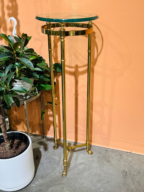 Hollywood Regency Brass + Glass Furniture