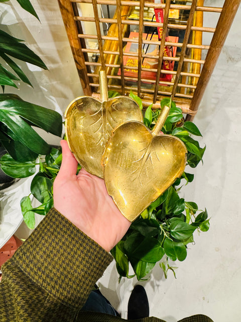 Vintage Brass Leaf