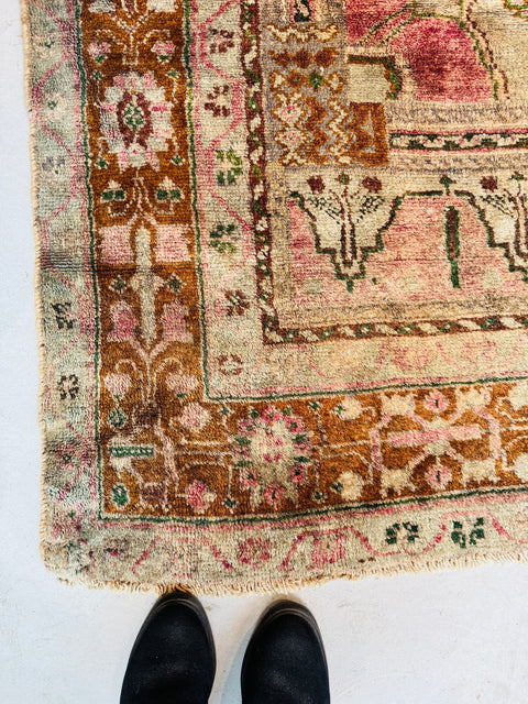 #16 Vintage Anatolian Handmade Rug 5'3" x 10'3"