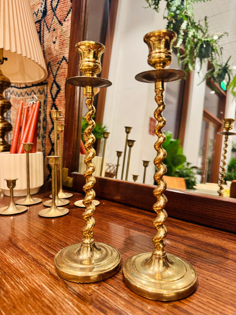 Vintage Brass Candlesticks