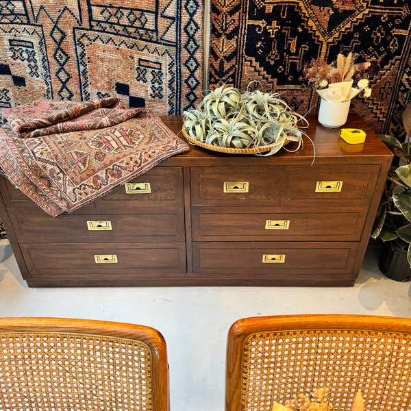 vintage campaign dresser Walnut Furniture with Brass Hardware – Jungle & Loom The dresser is in Size:18/24 months Collection:Starlet Bella Belle Women's Crystal
