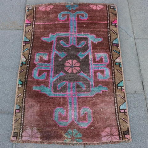 #12 Small Vintage Rug 1.7x2.7'