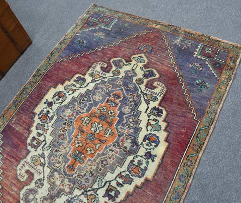 #2 Vintage Turkish Rug 45x64"