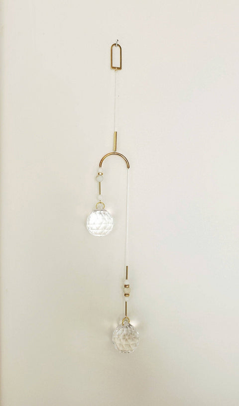 Double Sun Catcher | Summer Linen and Brass