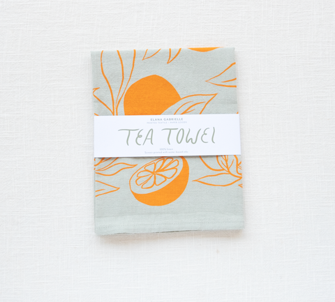 Clementine Tea Towel